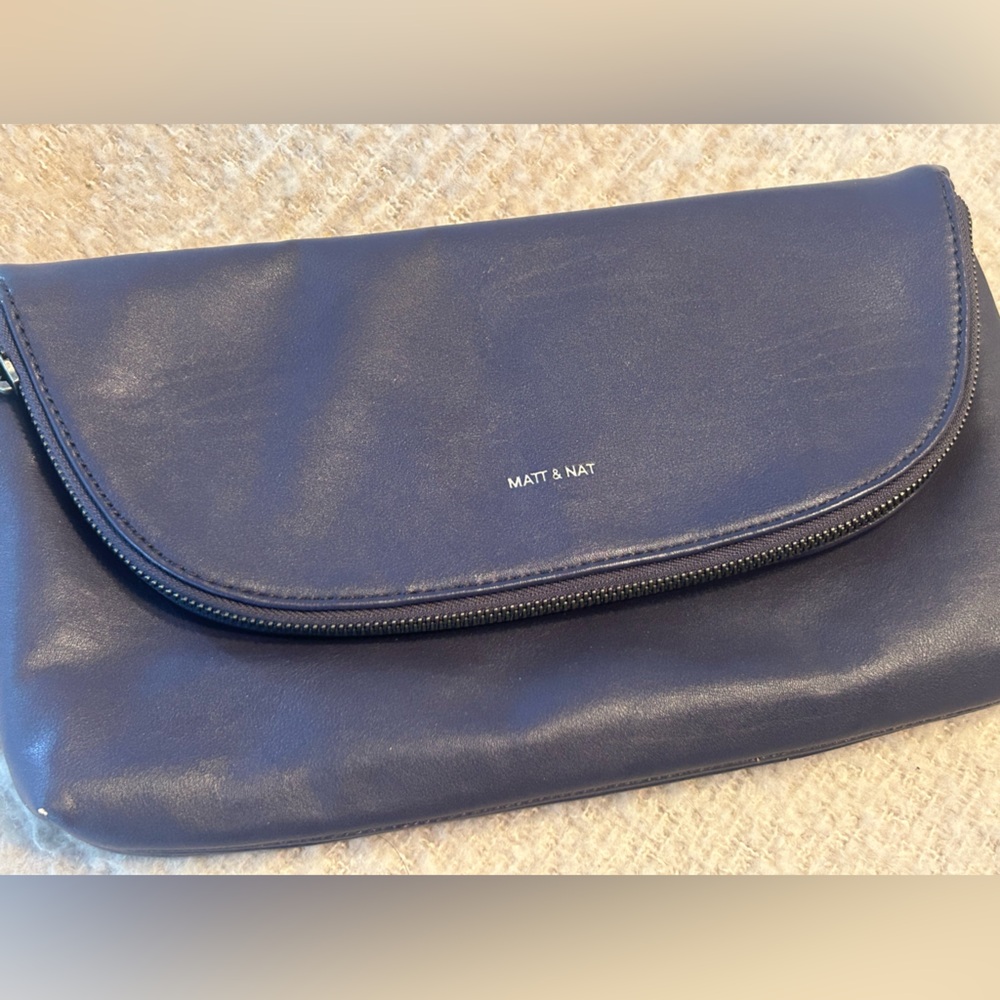 Matt & Nat Deep Purple Fold Over Bag